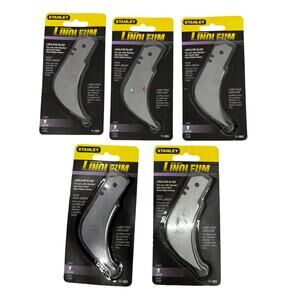 Stanley 11-980 Heavy Duty Linoleum Blade Replacement Lot of 5 New Sealed